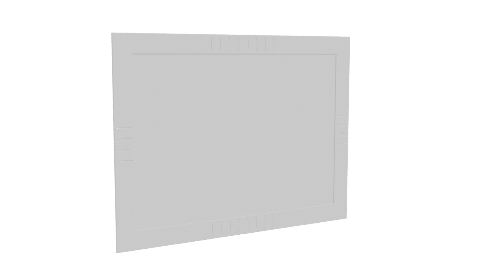 Minimalist Wall-Mounted Frame 3D - Professional 3D Model Render 10