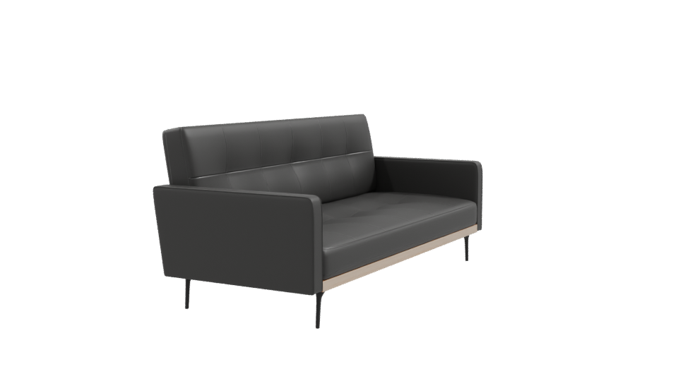 Stylish Modern Leather Sofa 3D Model - Professional 3D Model Render 9