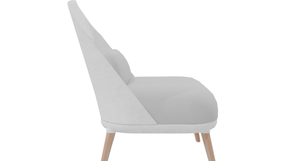 Stylish Minimalist Lounge Chair 3D Model - Professional 3D Model Render 8