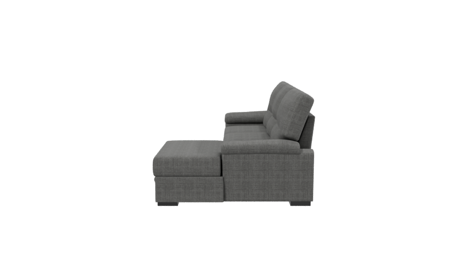 Modern L-Shaped Sofa 3D Model - Professional 3D Model Render 2
