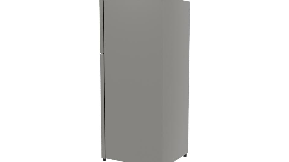 Sleek Stainless Steel Refrigerator 3D - Professional 3D Model Render 3