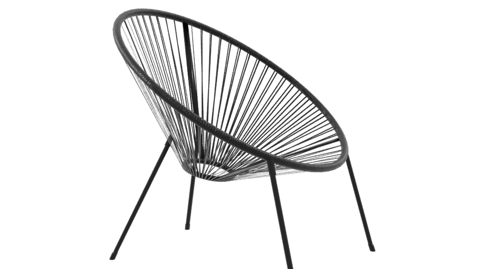 Stylish Modern Lounge Chair 3D - Professional 3D Model Render 9