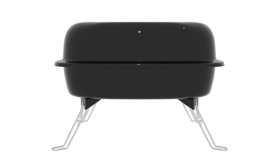 Compact Charcoal Grill Model 3D - Professional 3D Model Render 5