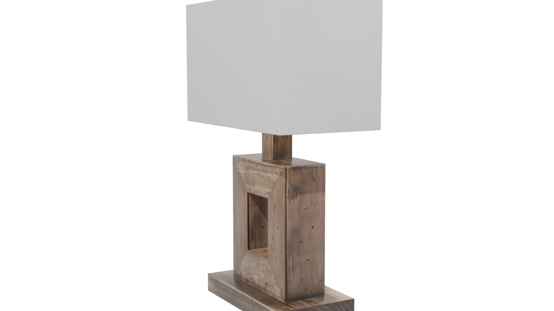 Stylish Wood Table Lamp - Professional 3D Model Render 13