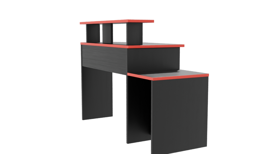 Stylish Modern Desk with Drawer 3D Model - Professional 3D Model Render 7