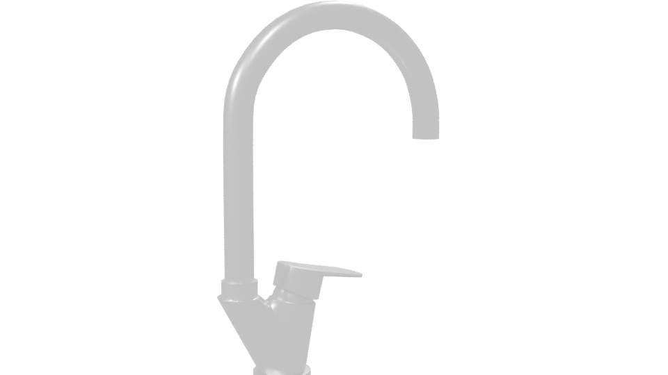 Sleek Modern Faucet 3D Model - Professional 3D Model Render 7