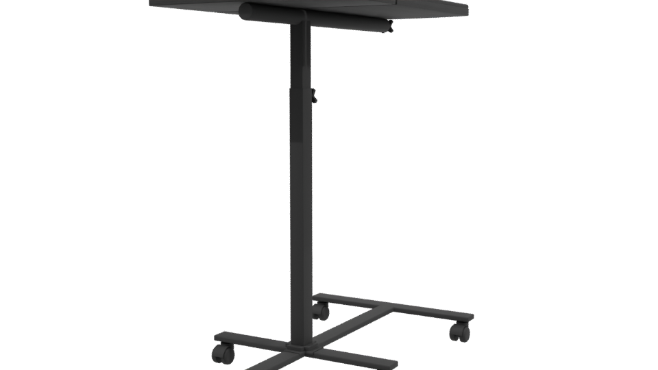 Adjustable Rolling Laptop Table 3D - Professional 3D Model Render 3
