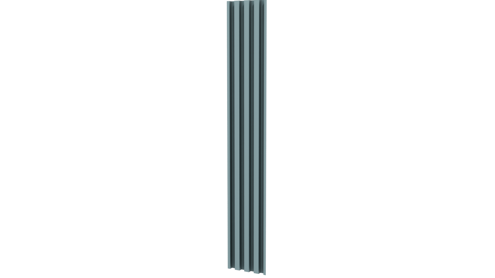 Stylized Vertical Striped Panel - Professional 3D Model Render 12