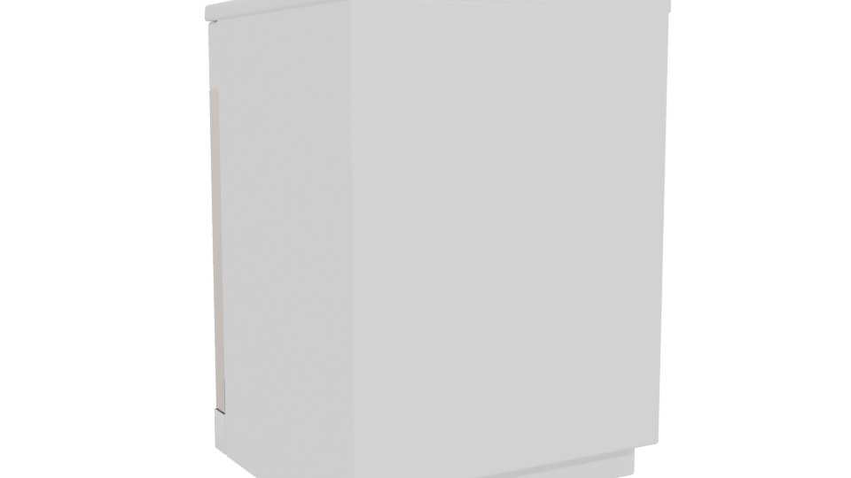 Compact Modern Dishwasher 3D - Professional 3D Model Render 4