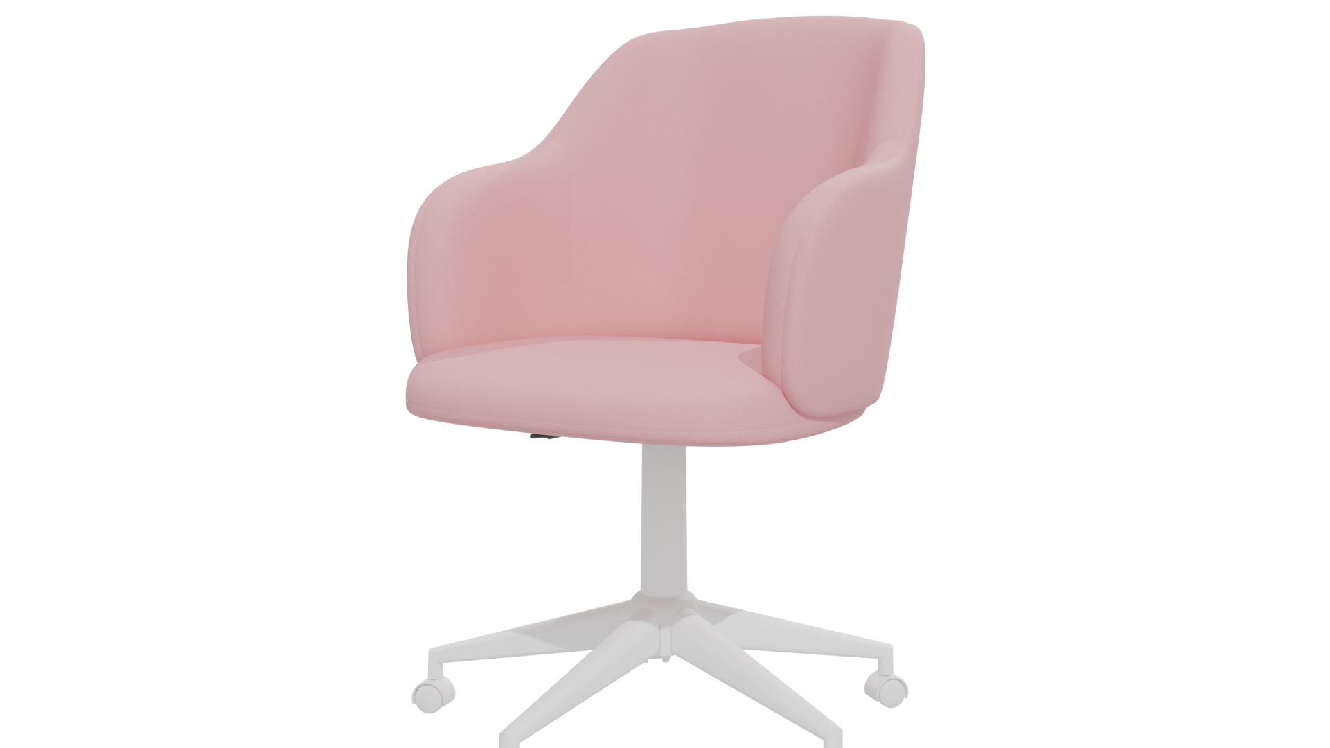 Stylish Pink Office Chair 3D - Professional 3D Model Render 24