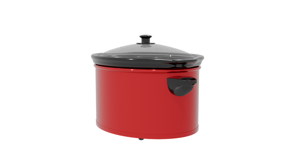 Slow Cooker Kitchen Appliance 3D - Professional 3D Model Render 7