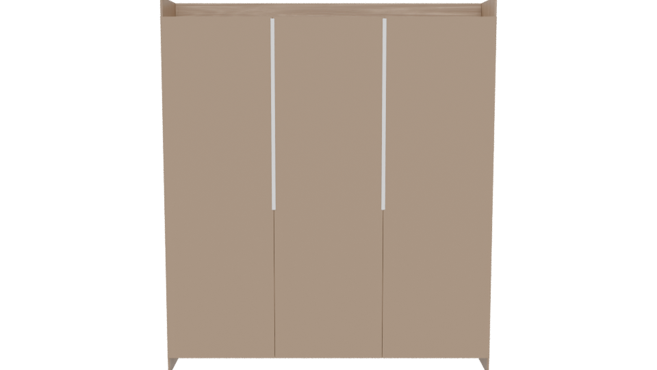 Stylish Wooden Storage Cabinet 3D - Professional 3D Model Render 5