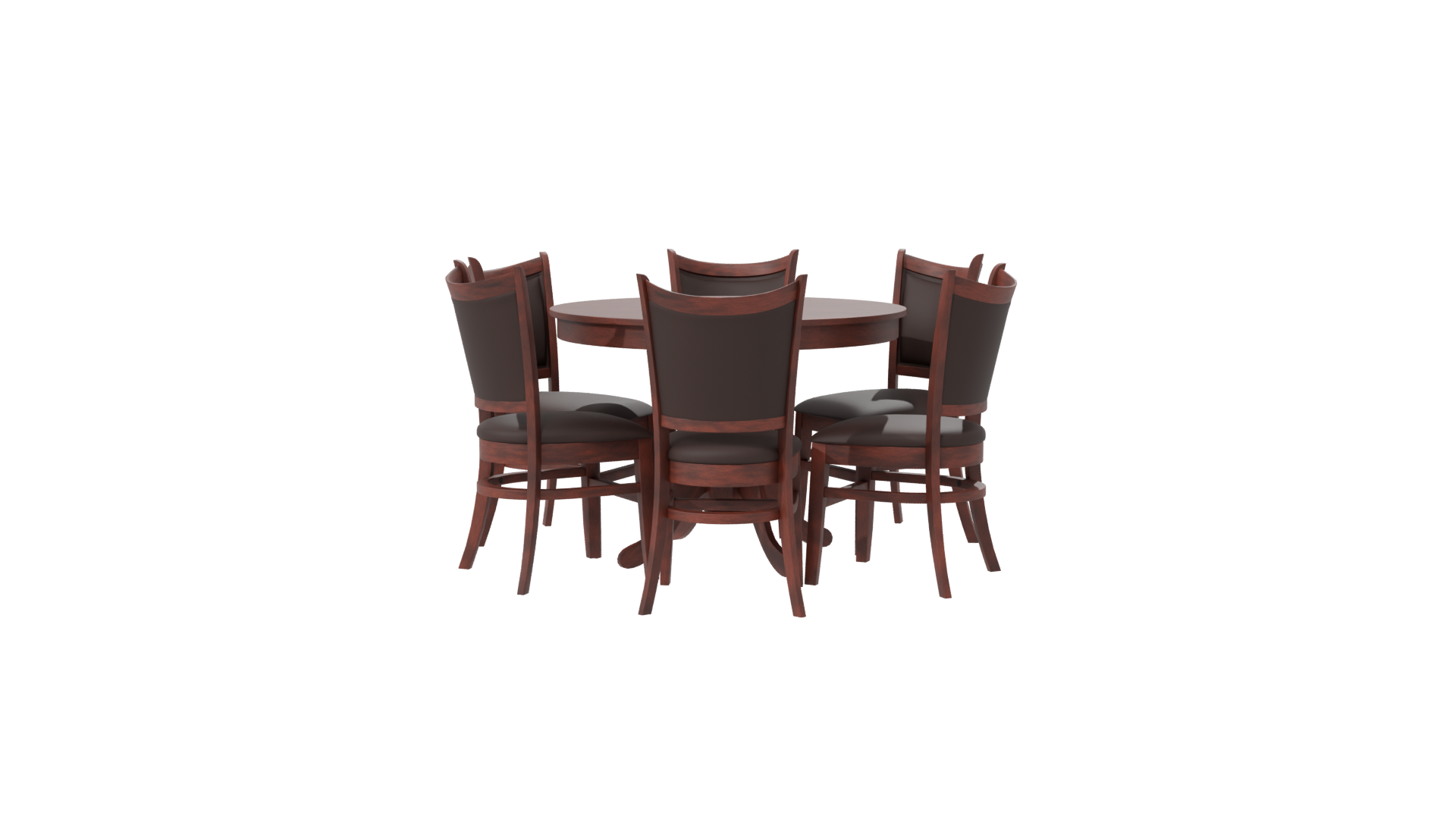 Elegant Dining Table Set 3D - Professional 3D Model Render 7