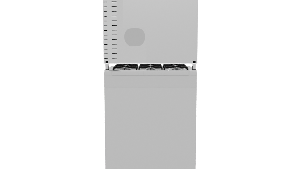 Modern Gas Stove 3D Model - Professional 3D Model Render 5
