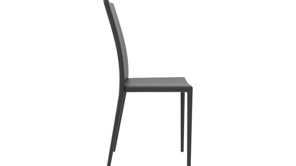 Sleek Modern Dining Chair 3D Model - Professional 3D Model Render 8