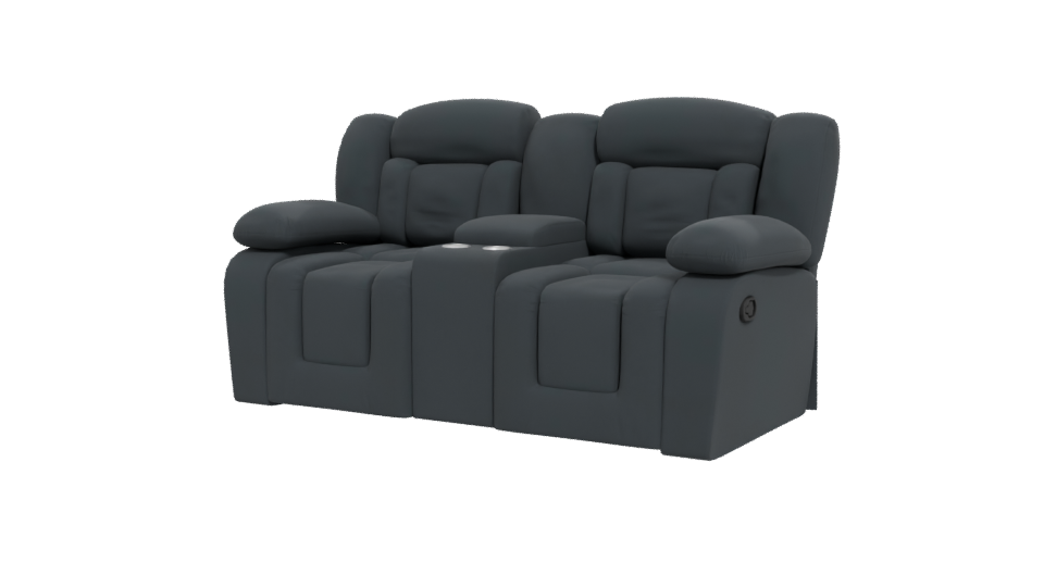Stylish Reclining Sofa 3D Model - Professional 3D Model Render 12