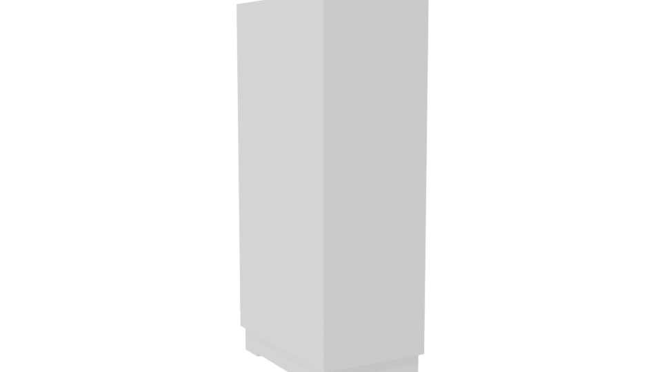 Minimalist Tall Storage Cabinet 3D - Professional 3D Model Render 7