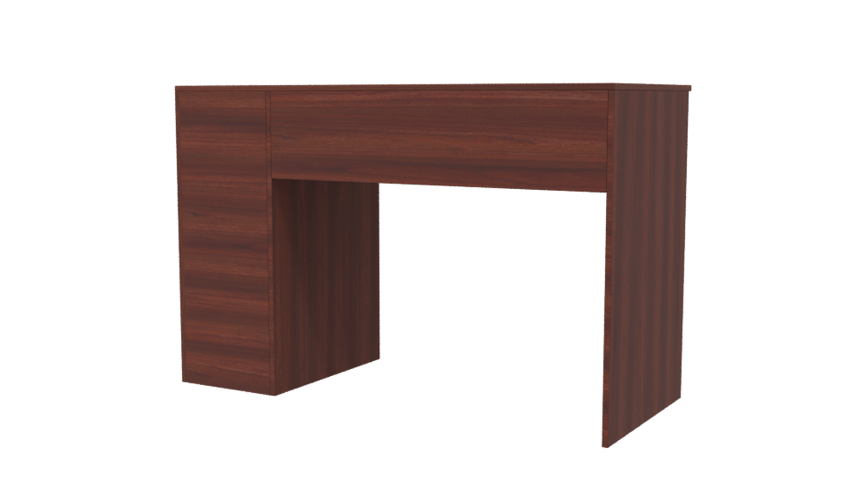 Stylish Wooden Office Desk 3D - Professional 3D Model Render 6