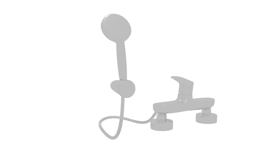 Stylish Shower Head Assembly 3D - Professional 3D Model Render 4