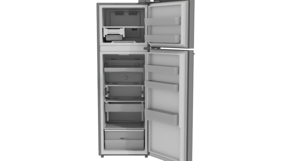 Realistic Household Refrigerator 3D Model - Professional 3D Model Render 11