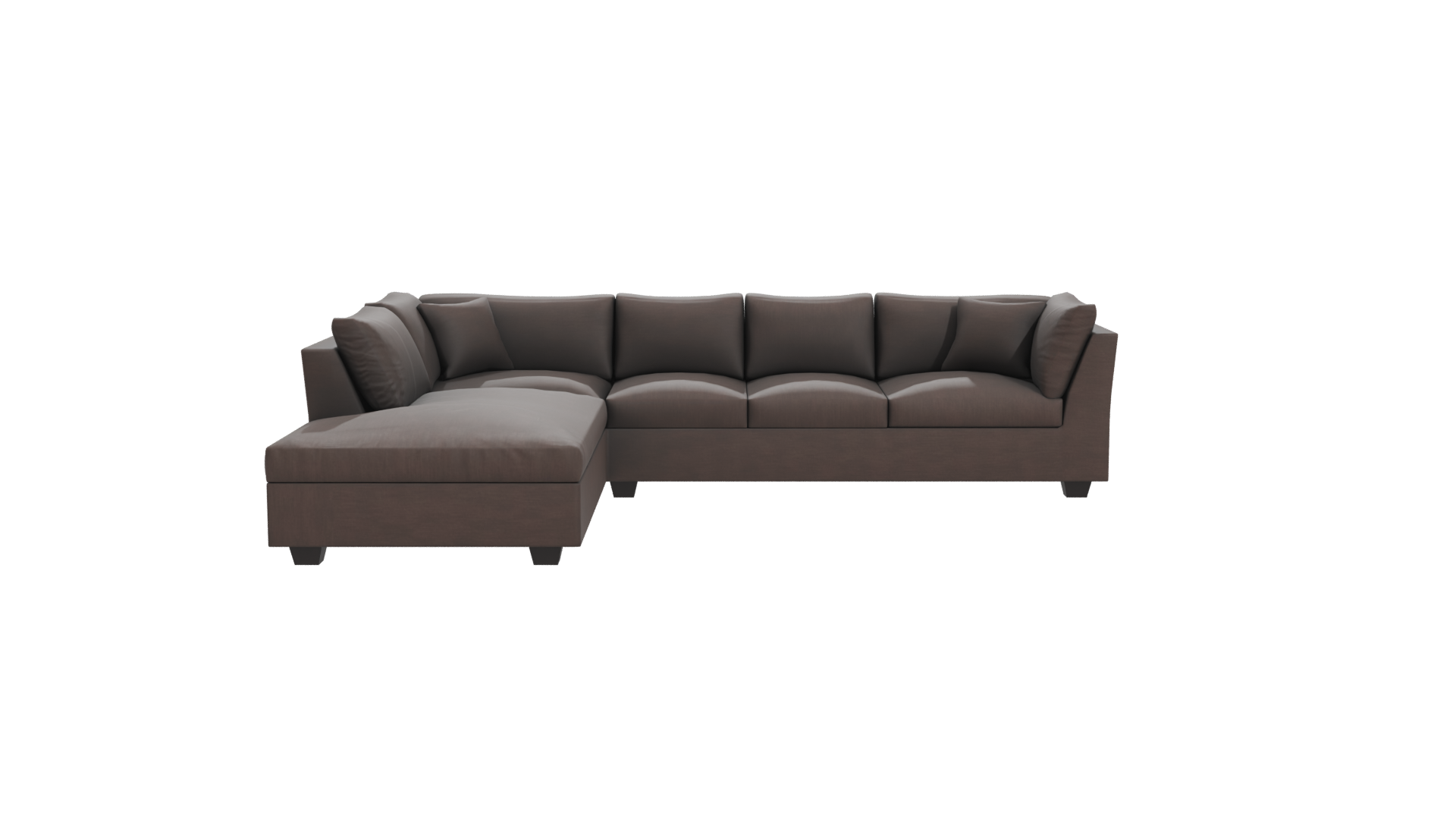 Contemporary L-Shaped Sofa Model - Professional 3D Model Render 11