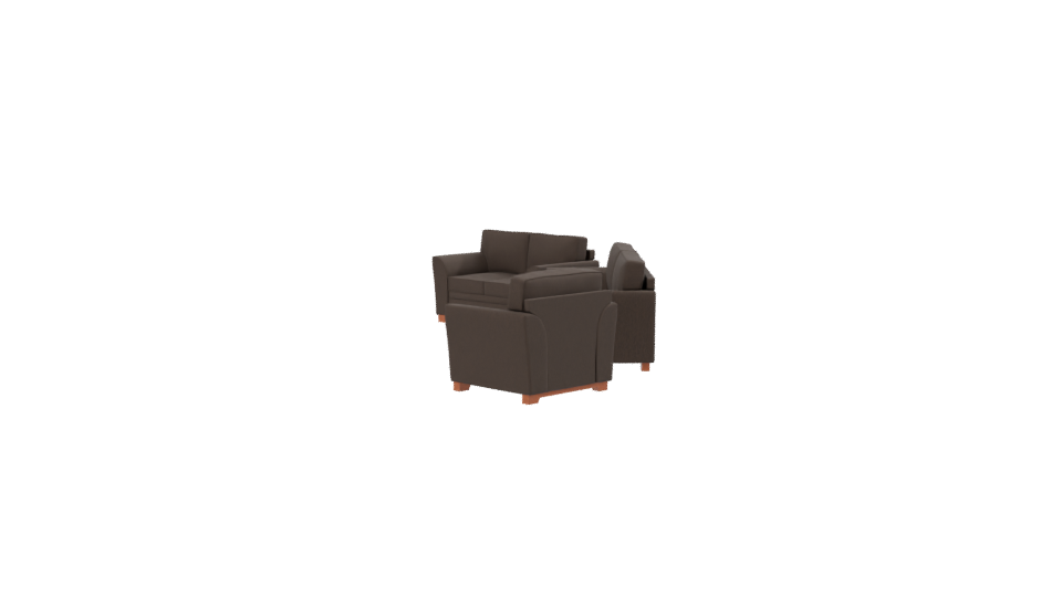 Elegant Sofa Set 3D Model - Professional 3D Model Render 2