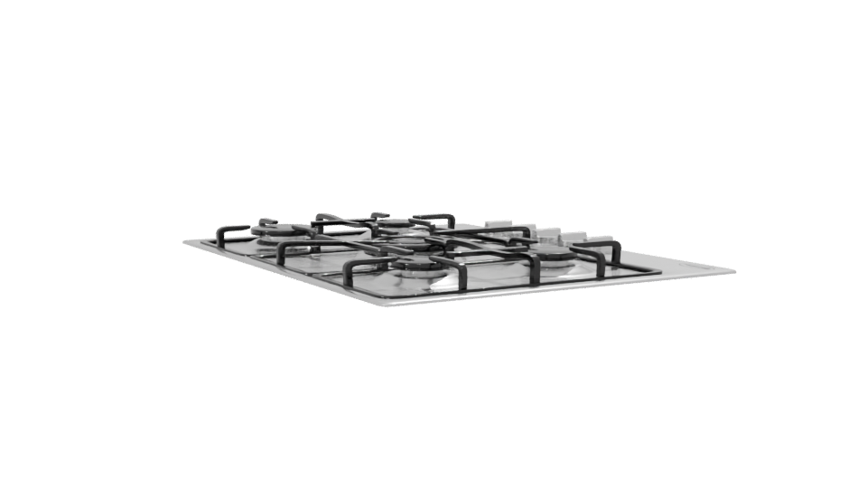 Stylish Gas Cooktop 3D Model - Professional 3D Model Render 7