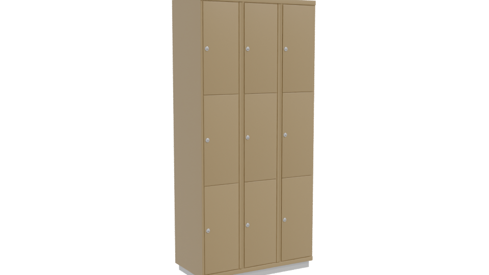 Stylish Modular Storage Locker 3D Model - Professional 3D Model Render 10