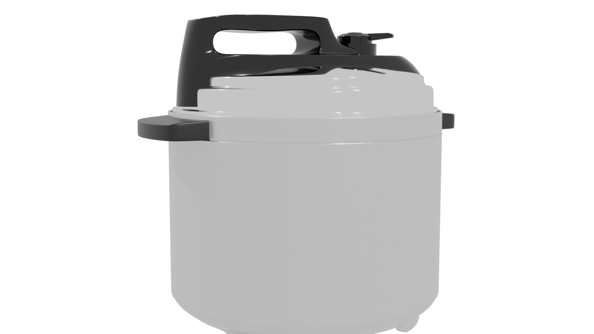 Sleek Electric Pressure Cooker 3D - Professional 3D Model Render 4