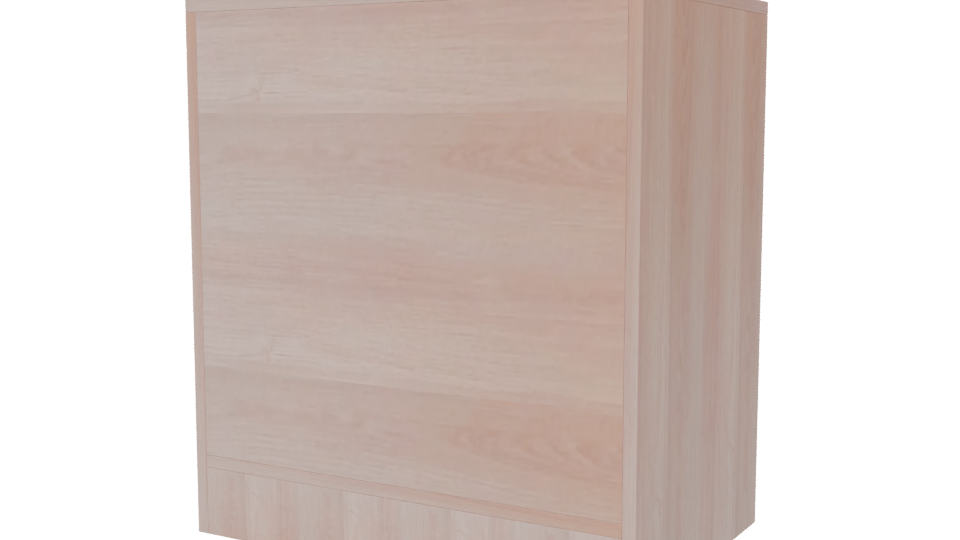 Minimalist Wooden Storage Cabinet 3D - Professional 3D Model Render 6
