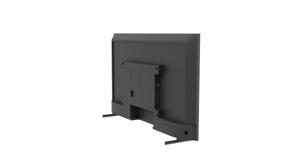 Sleek Modern Flat Screen TV 3D - Professional 3D Model Render 7
