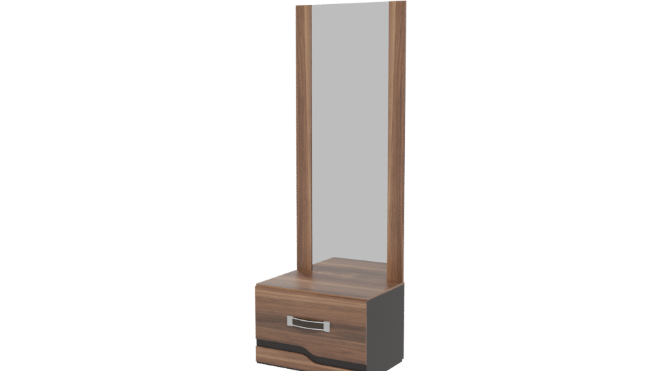 Stylish Wooden Mirror Cabinet 3D - Professional 3D Model Render 12