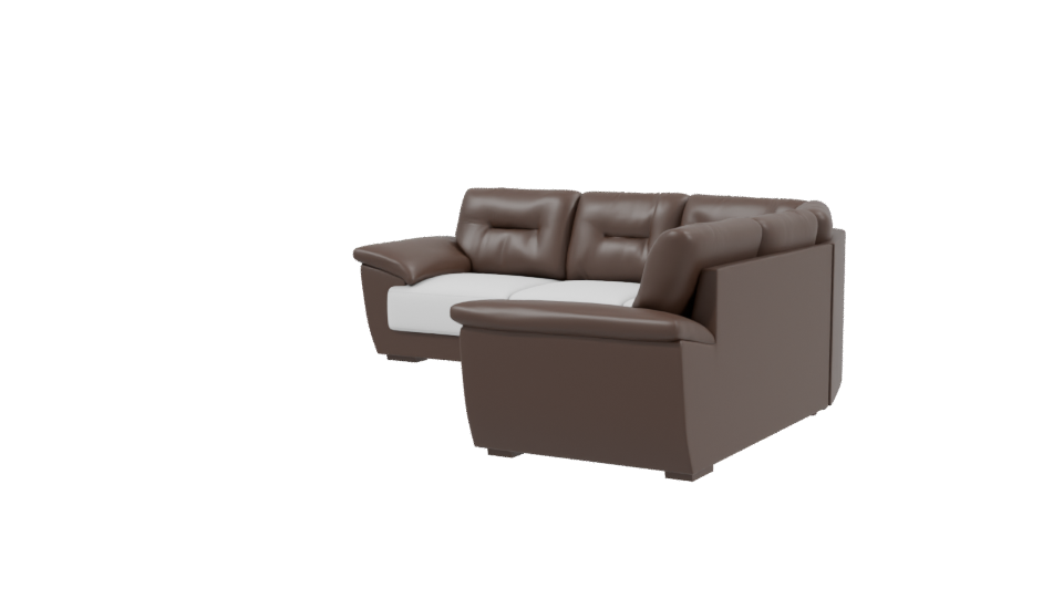 Modern L-Shaped Sofa 3D Model - Professional 3D Model Render 3