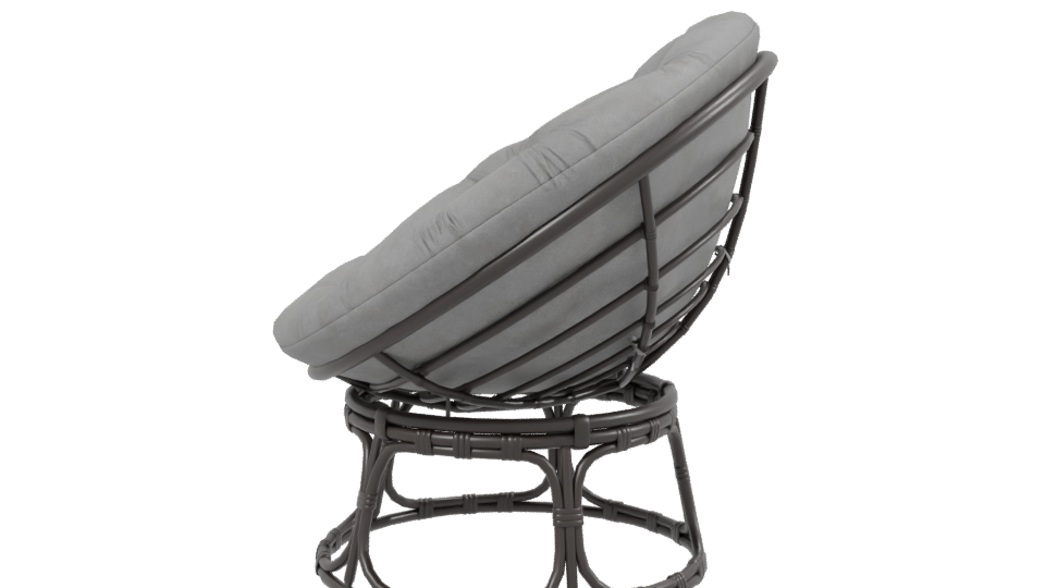 Stylish Fabric Lounge Chair Model - Professional 3D Model Render 2