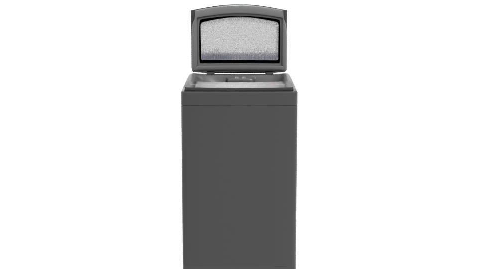 Modern Top-Loading Washing Machine 3D - Professional 3D Model Render 11