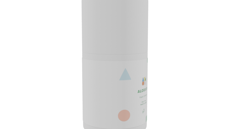 Stylish Face Cream Container 3D - Professional 3D Model Render 9