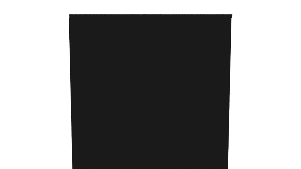 Minimalist Black Office Desk - Professional 3D Model Render 8