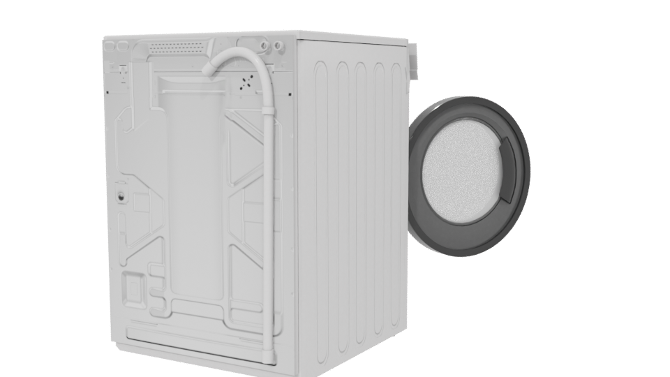 Modern Washing Machine 3D Model - Professional 3D Model Render 6