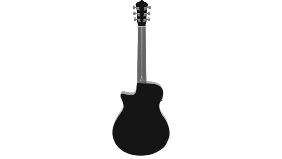 Sleek Acoustic Guitar Model 3D - Professional 3D Model Render 5
