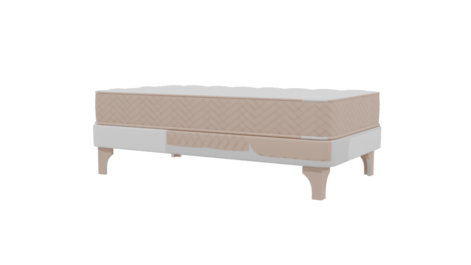 Elegant Standard Mattress Model 3D - Professional 3D Model Render 3