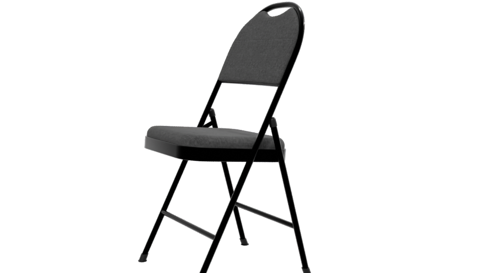 Stylish Modern Folding Chair Model - Professional 3D Model Render 13