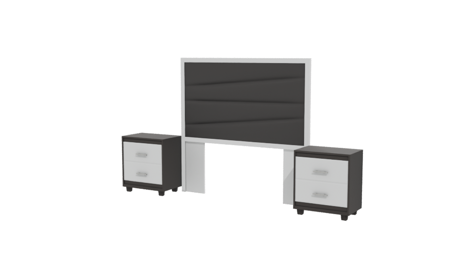 Contemporary Bedroom Furniture Set 3D Model - Professional 3D Model Render 12