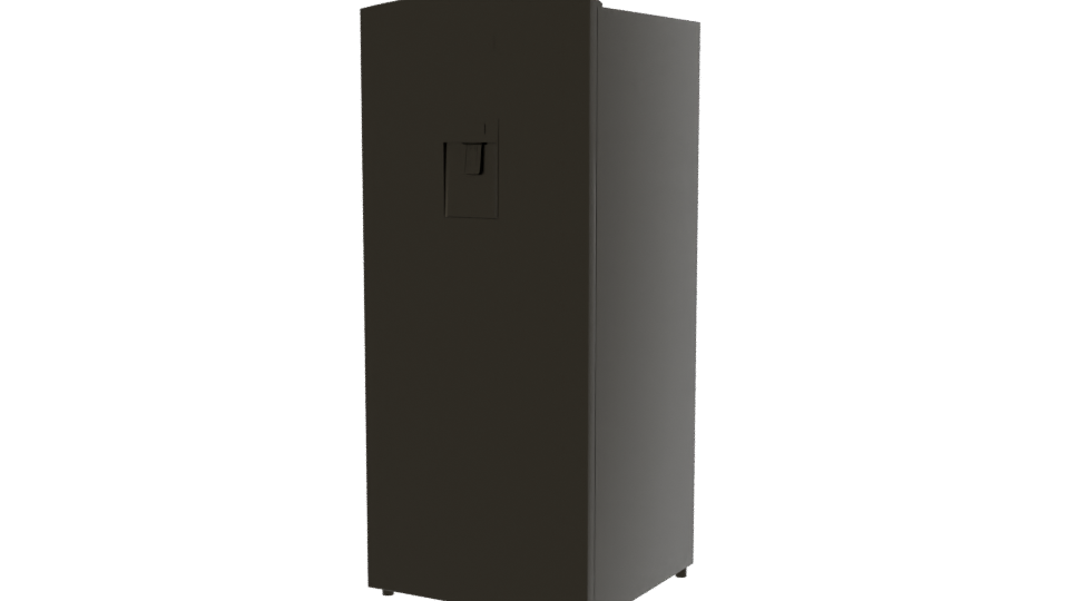 Sleek Black Refrigerator 3D Model - Professional 3D Model Render 12