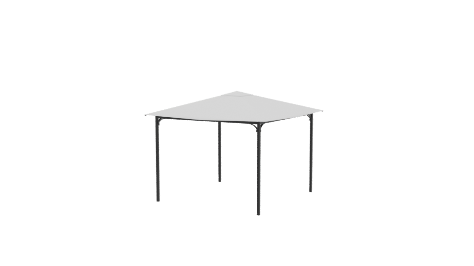 White Canopy Tent 3D Model - Professional 3D Model Render 3