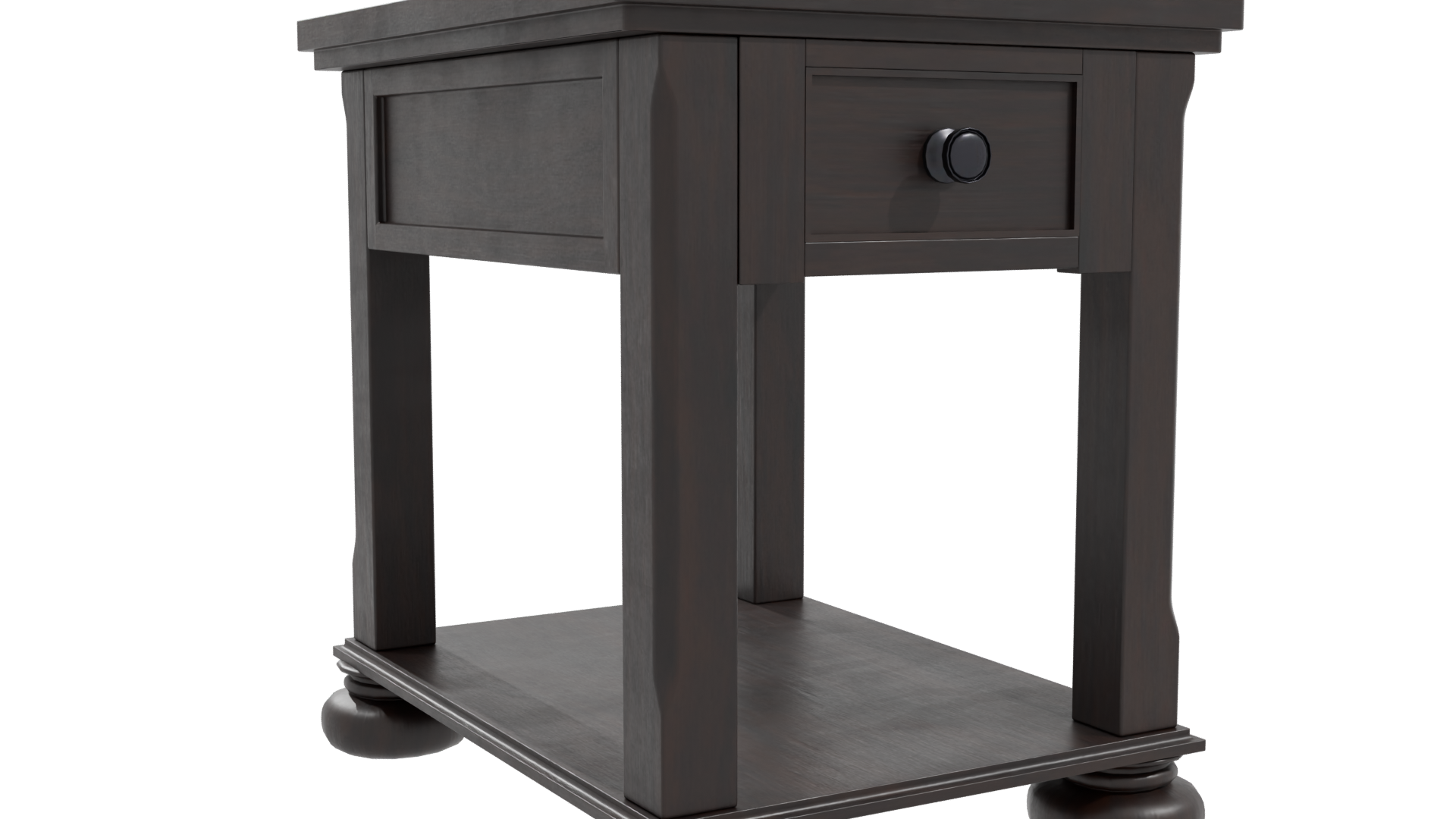 Elegant Wooden Side Table Model - Professional 3D Model Render 25