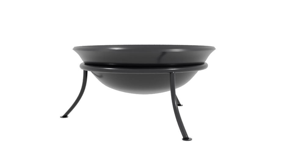 Modern Outdoor Fire Pit 3D - Professional 3D Model Render 3