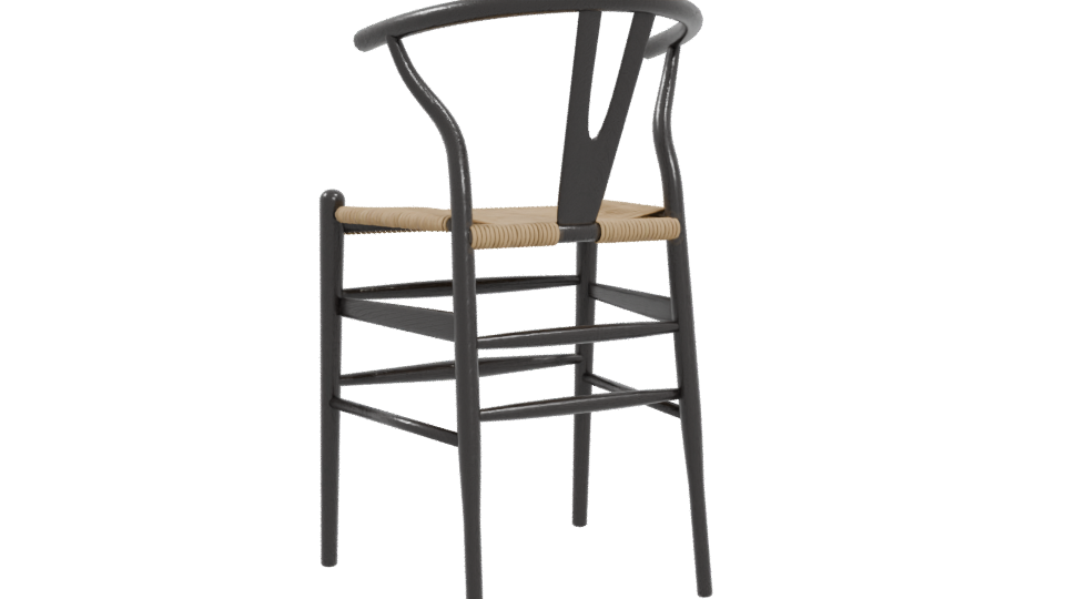 Stylish Wooden Chair Model - Professional 3D Model Render 4