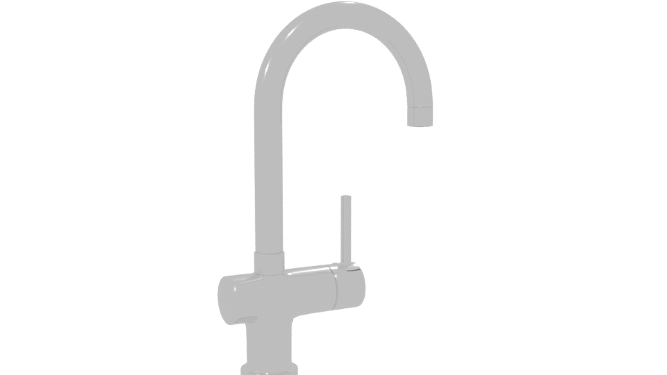 Modern Kitchen Faucet Model - Professional 3D Model Render 7