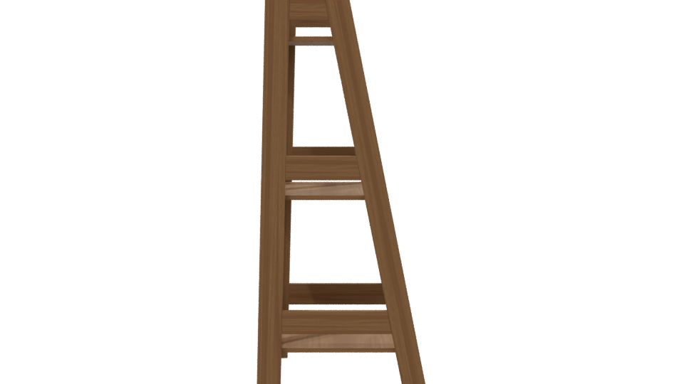 Minimalist Wooden Bookshelf 3D Model - Professional 3D Model Render 8