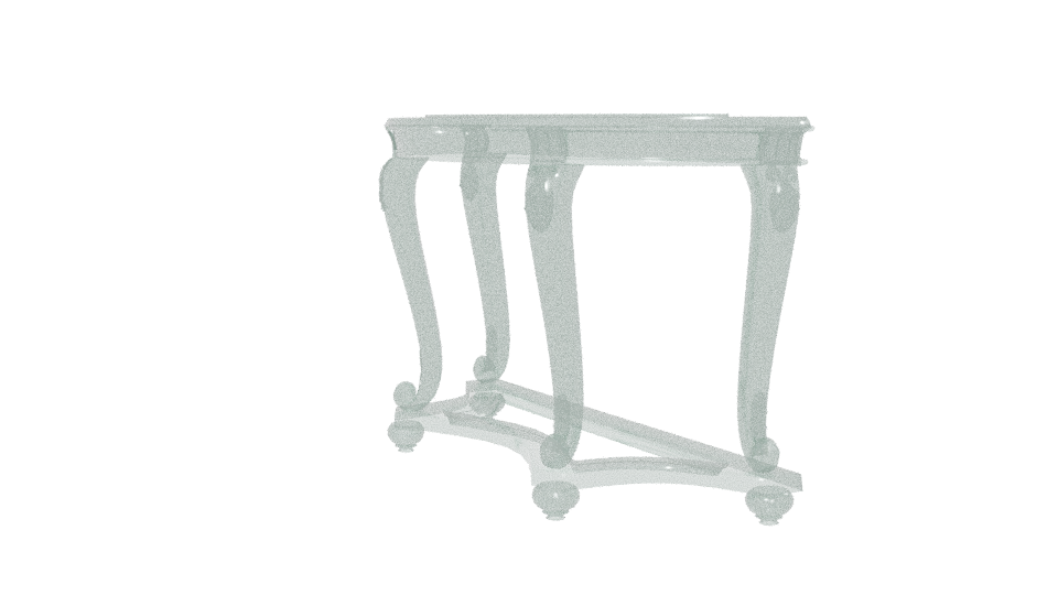 Elegant Vintage Console Table 3D - Professional 3D Model Render 13